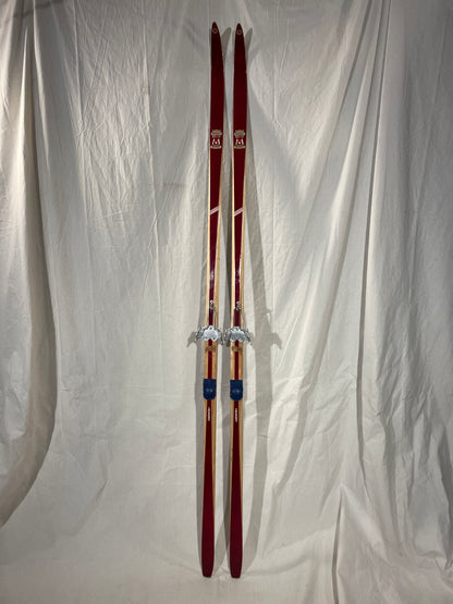 210cm Esko Järvinen "Erikoiskilpa" Wood Cross-Country Racing Skis - late '60s - SUPER LIGHT!!