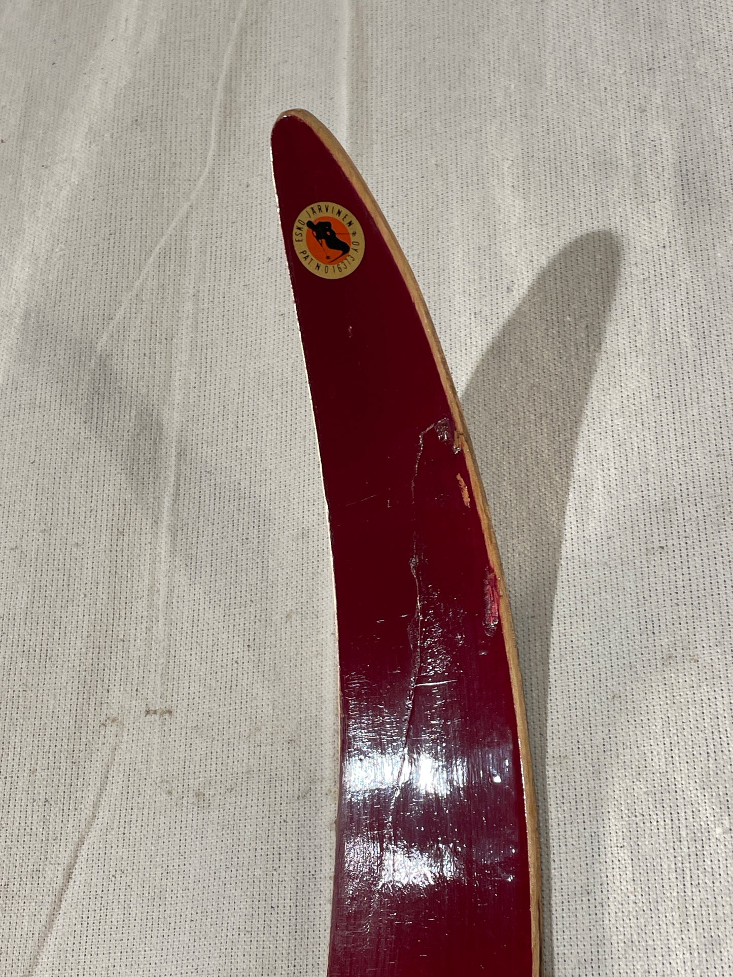 210cm Esko Järvinen "Erikoiskilpa" Wood Cross-Country Racing Skis - late '60s - SUPER LIGHT!!