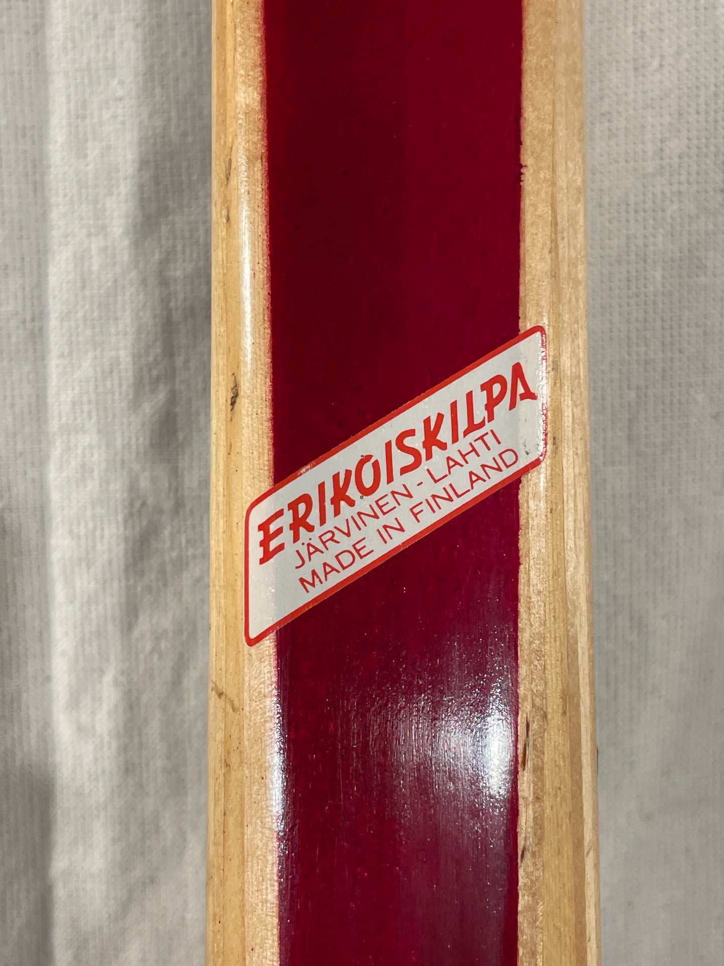 210cm Esko Järvinen "Erikoiskilpa" Wood Cross-Country Racing Skis - late '60s - SUPER LIGHT!!