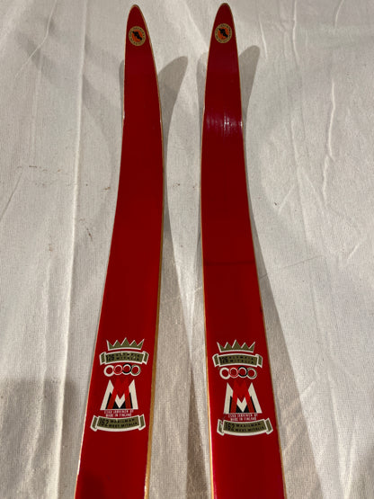 215cm Esko Järvinen "Erikoiskilpa" Wood Cross-Country Skis - early 70s - RARE LENGTH!!