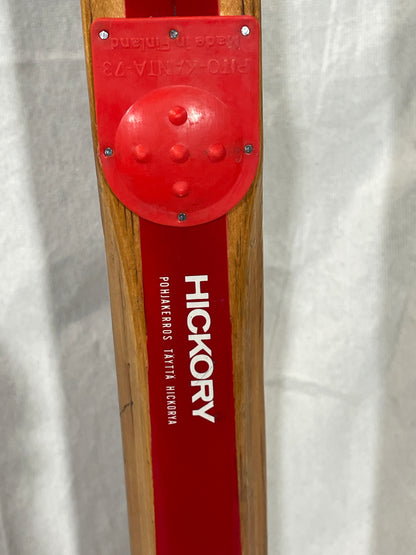 215cm Esko Järvinen "Erikoiskilpa" Wood Cross-Country Skis - early 70s - RARE LENGTH!!