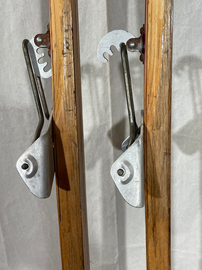 215cm Esko Järvinen "Erikoiskilpa" Wood Cross-Country Skis - early 70s - RARE LENGTH!!