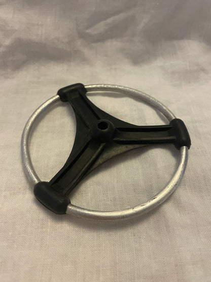 Vintage "Flexo-Ring" NOS Replacement Ski Pole Basket - 105mm Diameter - Rubber/Aluminum