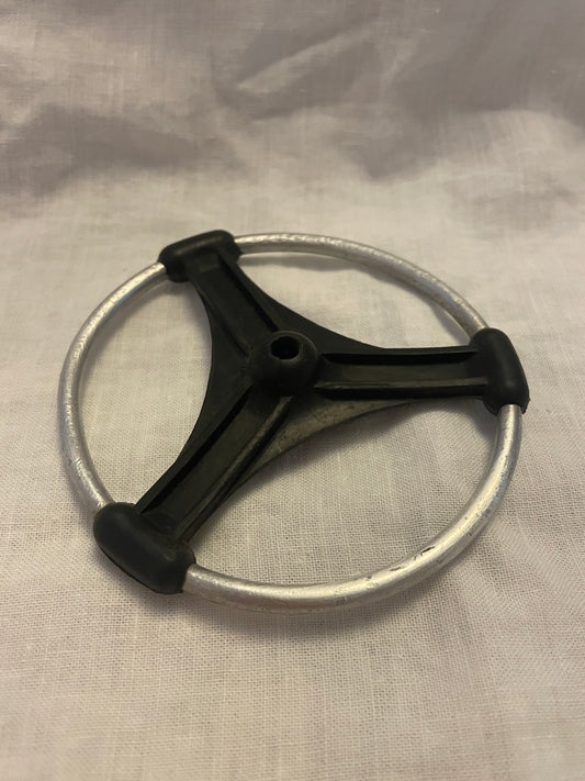 Vintage "Flexo-Ring" NOS Replacement Ski Pole Basket - 105mm Diameter - Rubber/Aluminum