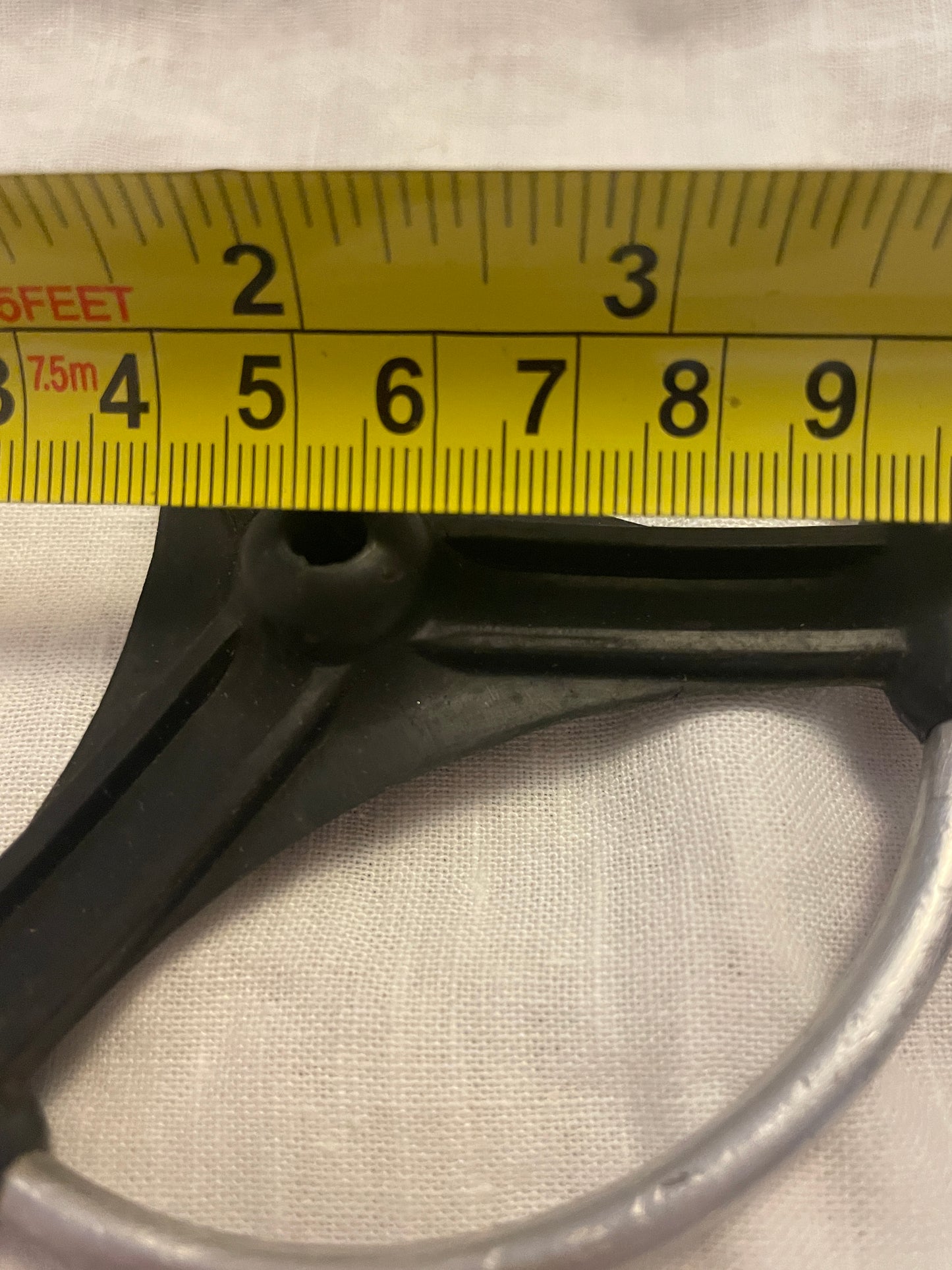 Vintage "Flexo-Ring" NOS Replacement Ski Pole Basket - 105mm Diameter - Rubber/Aluminum