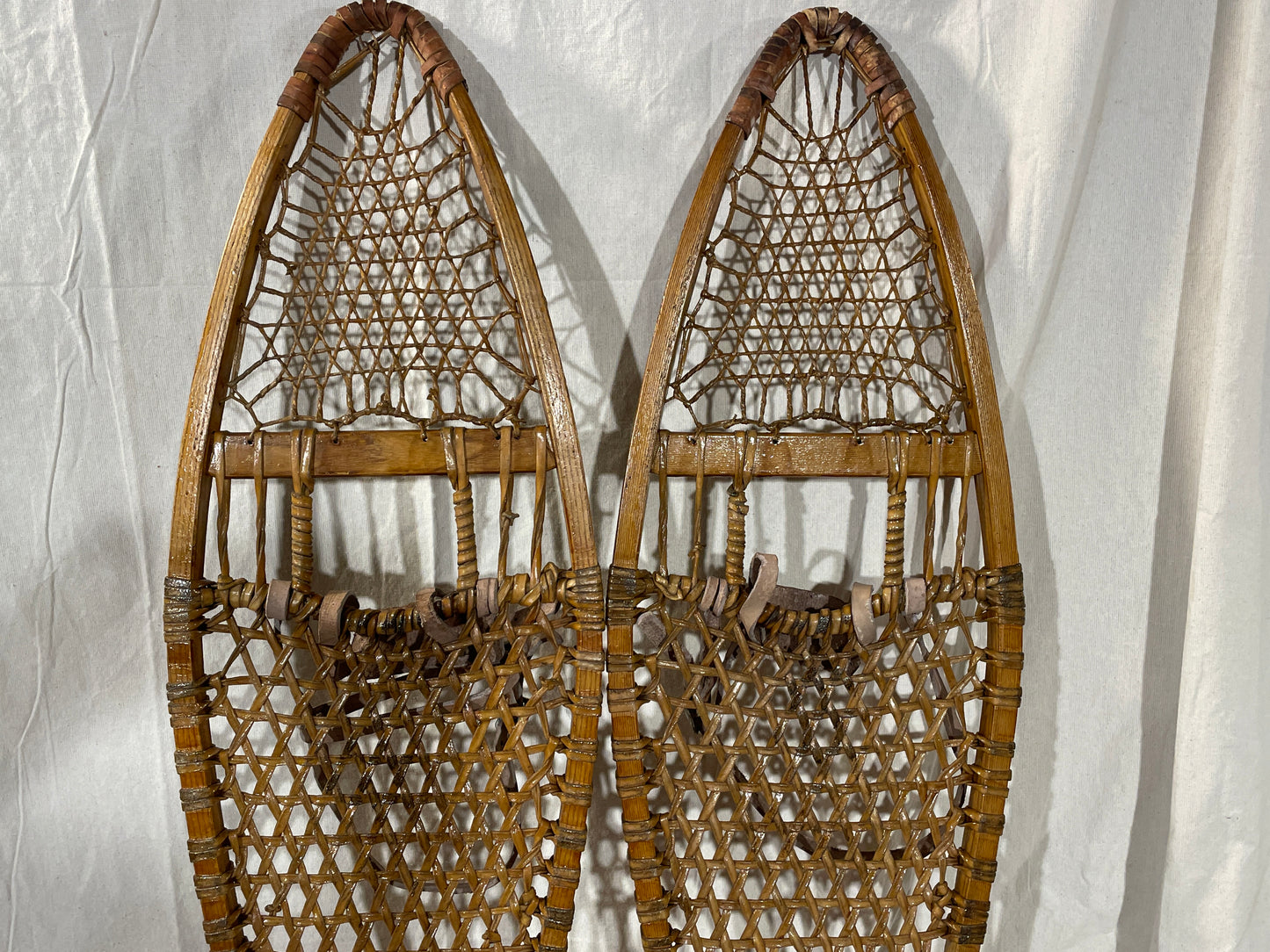 W.H. Tubbs Alaskan-Style Snowshoes - Klondike Model No. 76 - 13" x 60" - 100 Years Old!!!