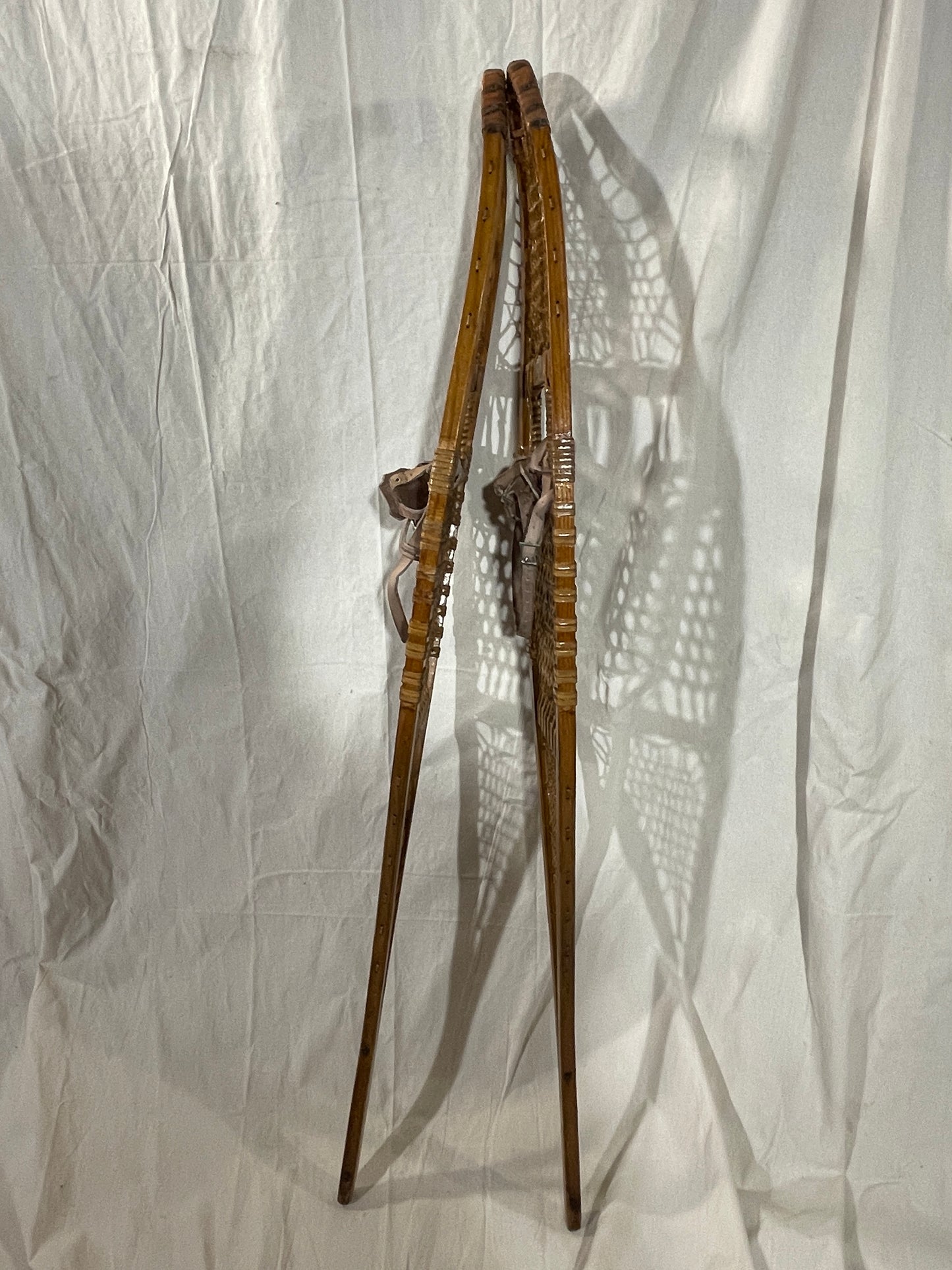 W.H. Tubbs Alaskan-Style Snowshoes - Klondike Model No. 76 - 13" x 60" - 100 Years Old!!!