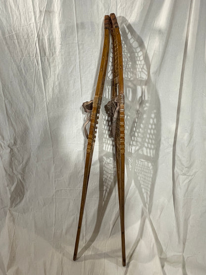 W.H. Tubbs Alaskan-Style Snowshoes - Klondike Model No. 76 - 13" x 60" - 100 Years Old!!!