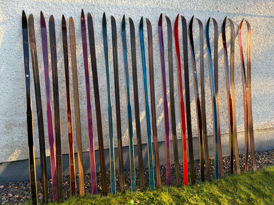 Toppen Wood Cross-Country Skis - BRAND NEW! - Multiple Sizes and Colours! - 1970s, from Norway!!!!!!