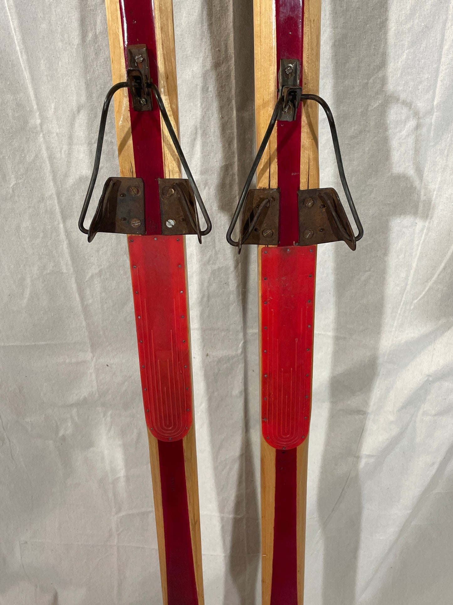 210cm Esko Järvinen "Kilpa Populär" Wood Cross-Country Skis - mid '60s - BEAUTIFUL