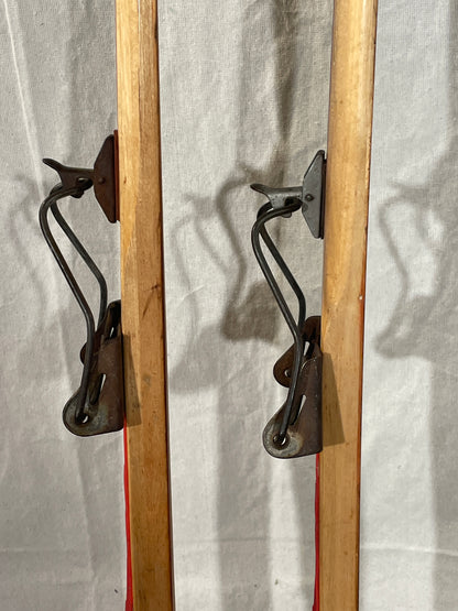 210cm Esko Järvinen "Kilpa Populär" Wood Cross-Country Skis - mid '60s - BEAUTIFUL