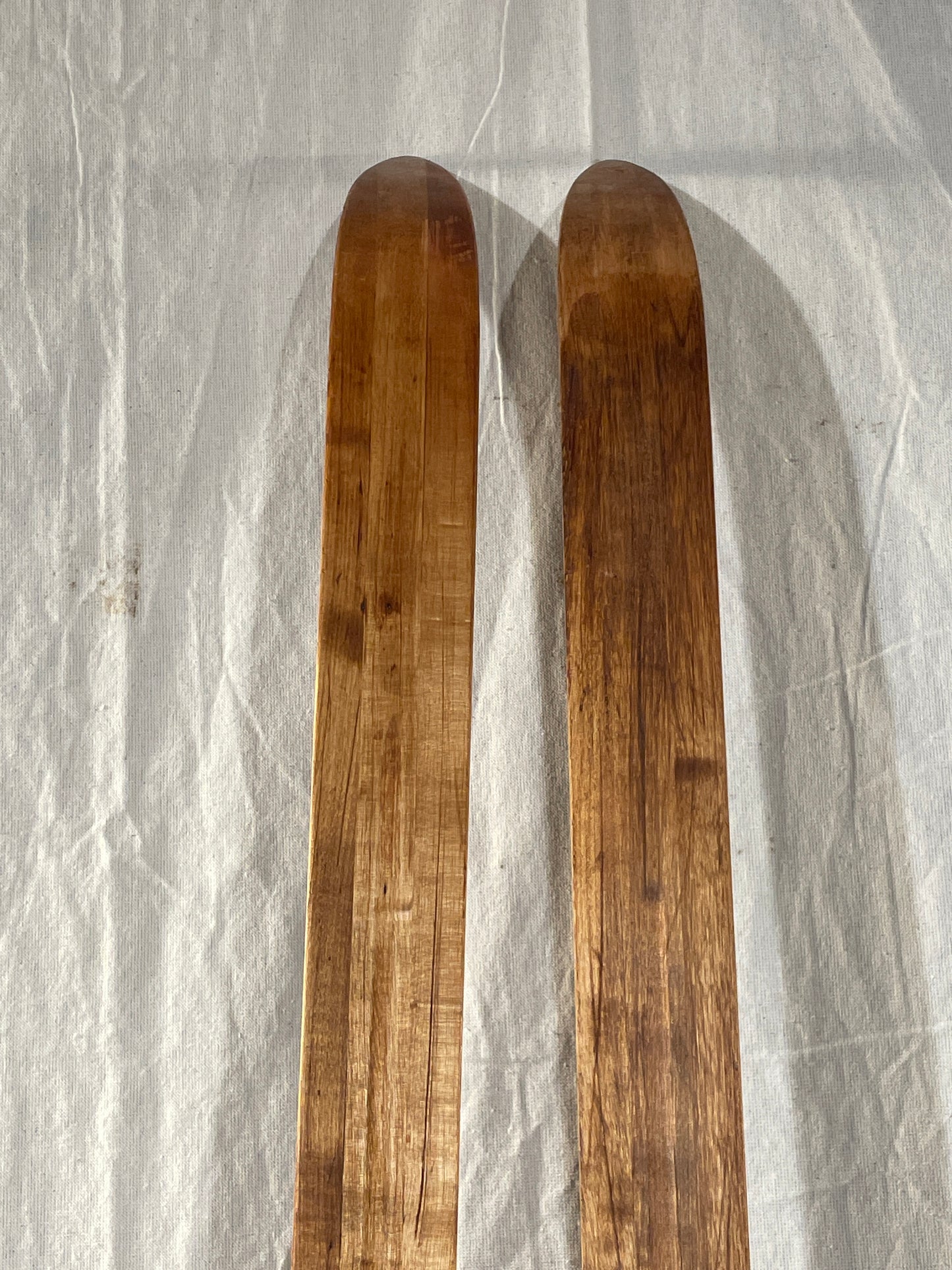 210cm Esko Järvinen "Kilpa Populär" Wood Cross-Country Skis - mid '60s - BEAUTIFUL