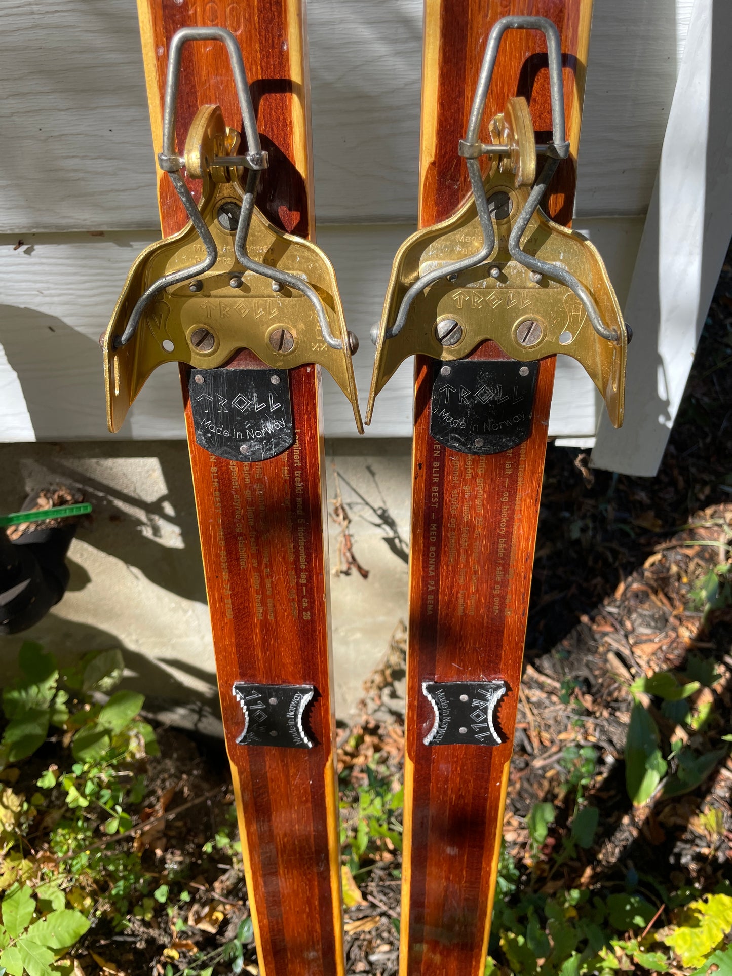 190cm Bonna 2400 Wood Cross-Country Skis - 1970s - from NORWAY!