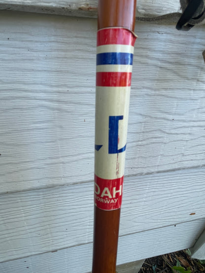 135cm Liljedahl Bamboo Cross-Country Ski Poles - 1970s - Nice and Shiny!!