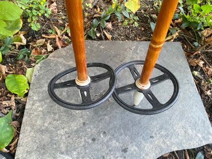 135cm Liljedahl Bamboo Cross-Country Ski Poles - 1970s - Nice and Shiny!!