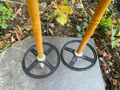 130cm Liljedahl "Tryli-Staven" Bamboo Cross-Country Ski Poles - Late 1960s - BEAUTIFUL!!!