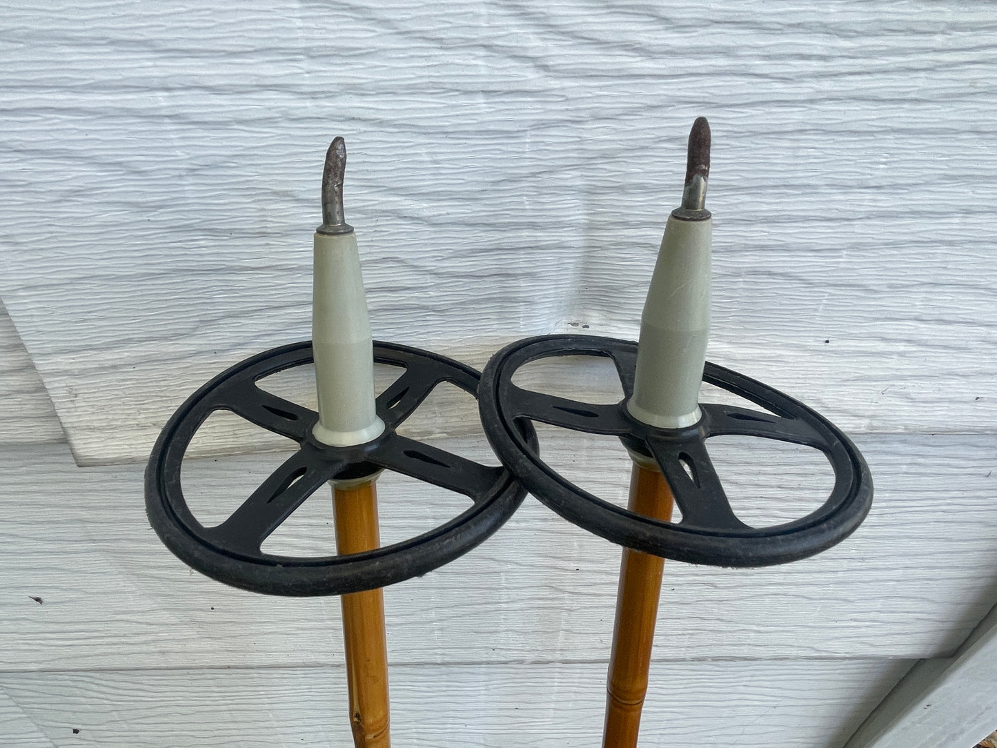 130cm Liljedahl "Tryli-Staven" Bamboo Cross-Country Ski Poles - Late 1960s - BEAUTIFUL!!!