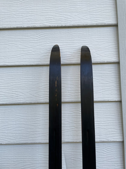 BARGAIN BIN!!! - 210cm Landsem Early 1970s Wood Cross-Country Racing Skis - NORWAY - "Plastrelagt" Base