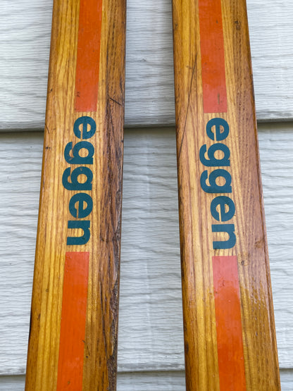 BARGAIN BIN!!! - 210cm Eggen 1970s Wood Cross-Country Racing Skis - Professionally Restored!!!
