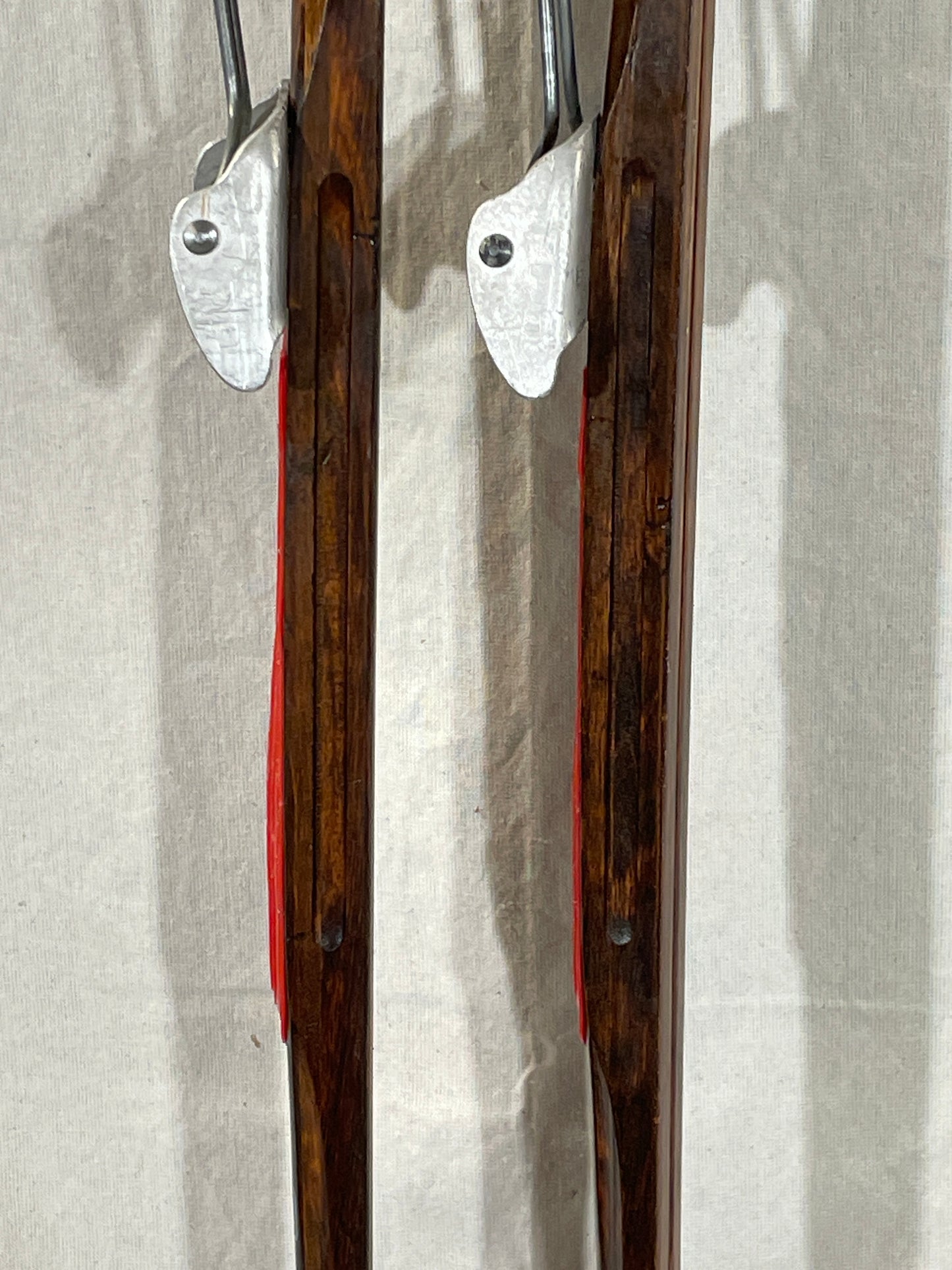 220cm Karhu "Kilpa" Wood Cross-Country Racing Skis - BEAUTIFUL RESTORATION - Rare Length!!!