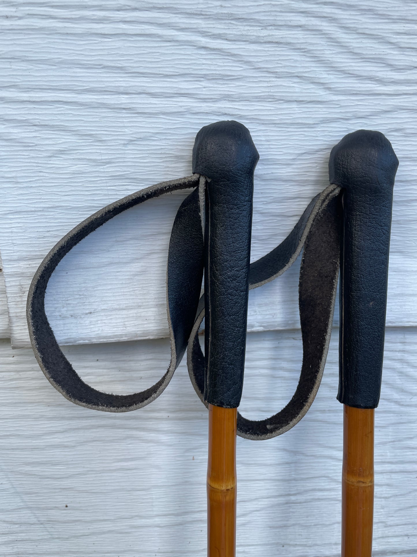 130cm Sparta (Norway) Bamboo Cross-Country Ski Poles - Early 1970s