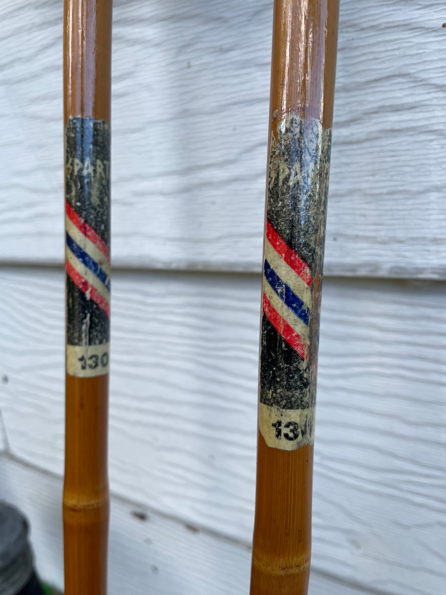 130cm Sparta (Norway) Bamboo Cross-Country Ski Poles - Early 1970s