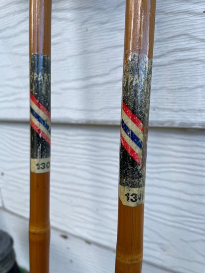 130cm Sparta (Norway) Bamboo Cross-Country Ski Poles - Early 1970s