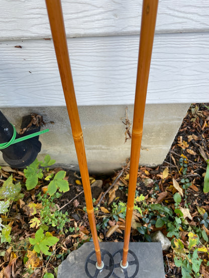 130cm Sparta (Norway) Bamboo Cross-Country Ski Poles - Early 1970s
