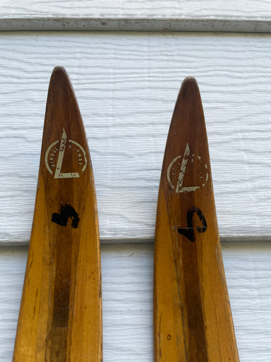 BARGAIN BIN!!! - 210cm Landsem Late 1960s Wood Cross-Country Racing Skis - NORWAY - Race Pedigree!!!