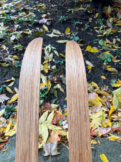 210cm Esko Järvinen "Kilpa Populär" ERIKOISKILPA Cross-Country Racing Skis - mid '60s - RARE