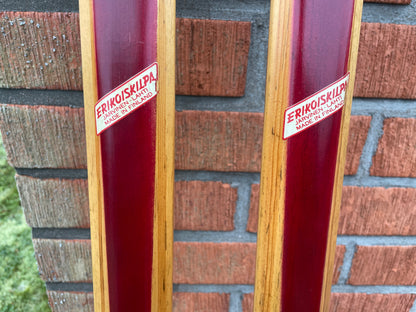 205cm Esko Järvinen "Erikoiskilpa" Wood Cross-Country Racing Skis - mid '60s - BEAUTIFUL Time Piece!!