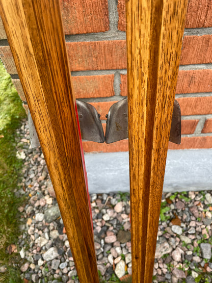 205cm Esko Järvinen "Erikoiskilpa" Wood Cross-Country Racing Skis - mid '60s - BEAUTIFUL Time Piece!!