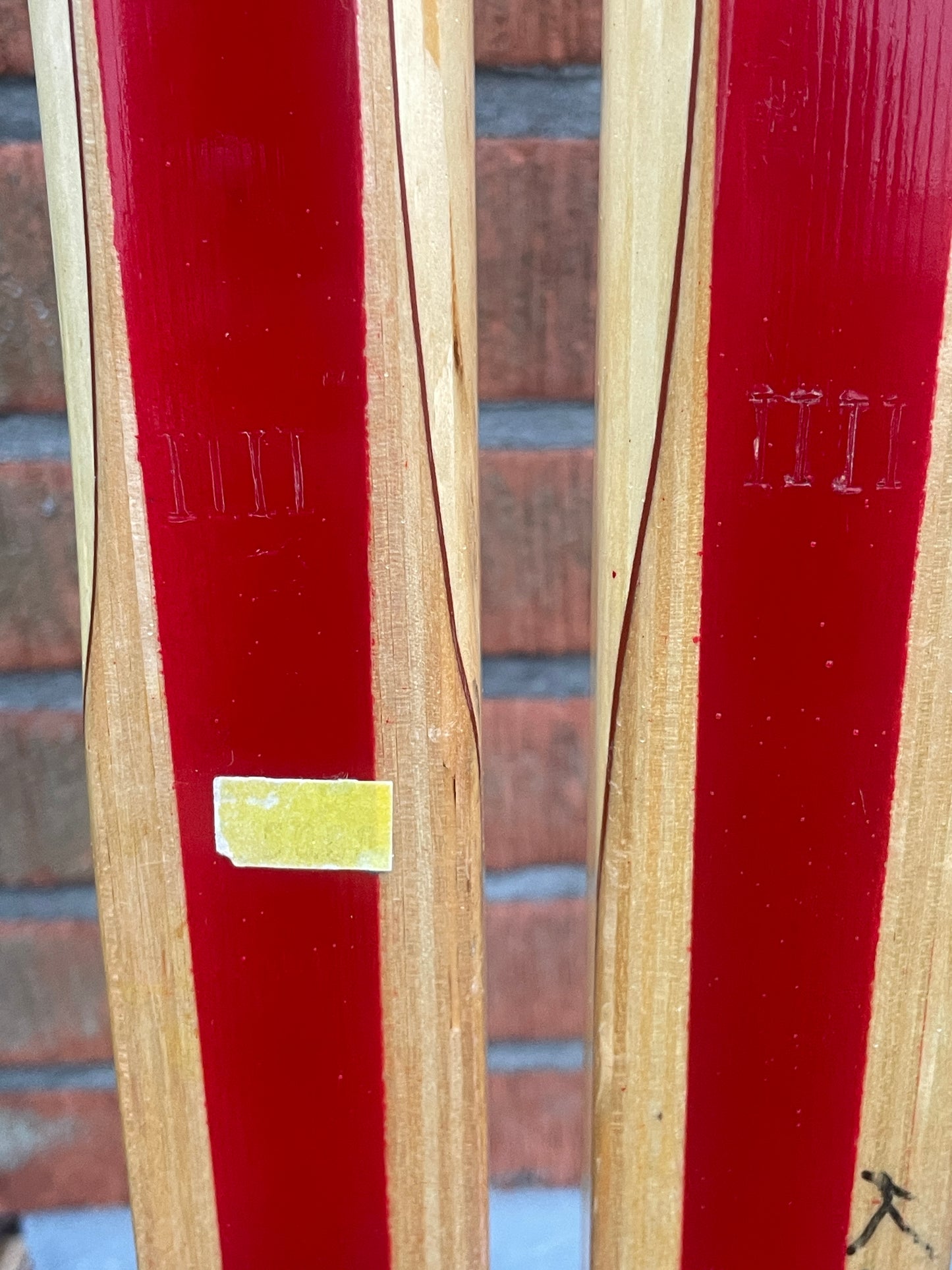 190cm Esko Järvinen "Erikoiskilpa" Wood Cross-Country Racing Skis - early 1970s - UNUSED!!!