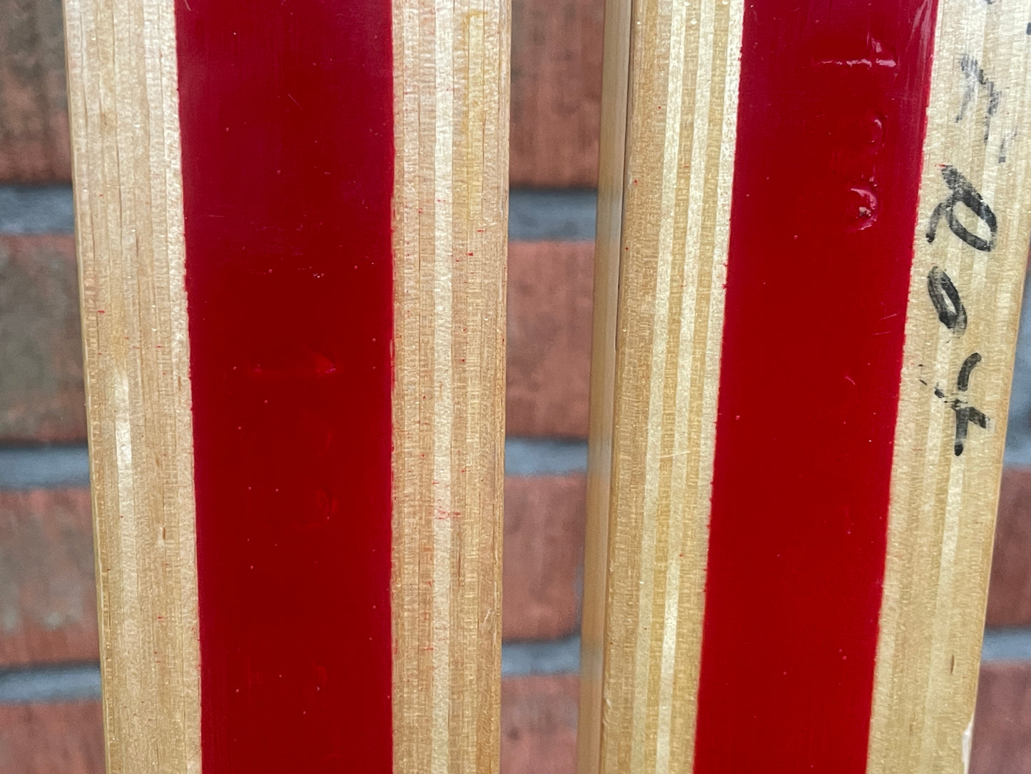 190cm Esko Järvinen "Erikoiskilpa" Wood Cross-Country Racing Skis - early 1970s - UNUSED!!!