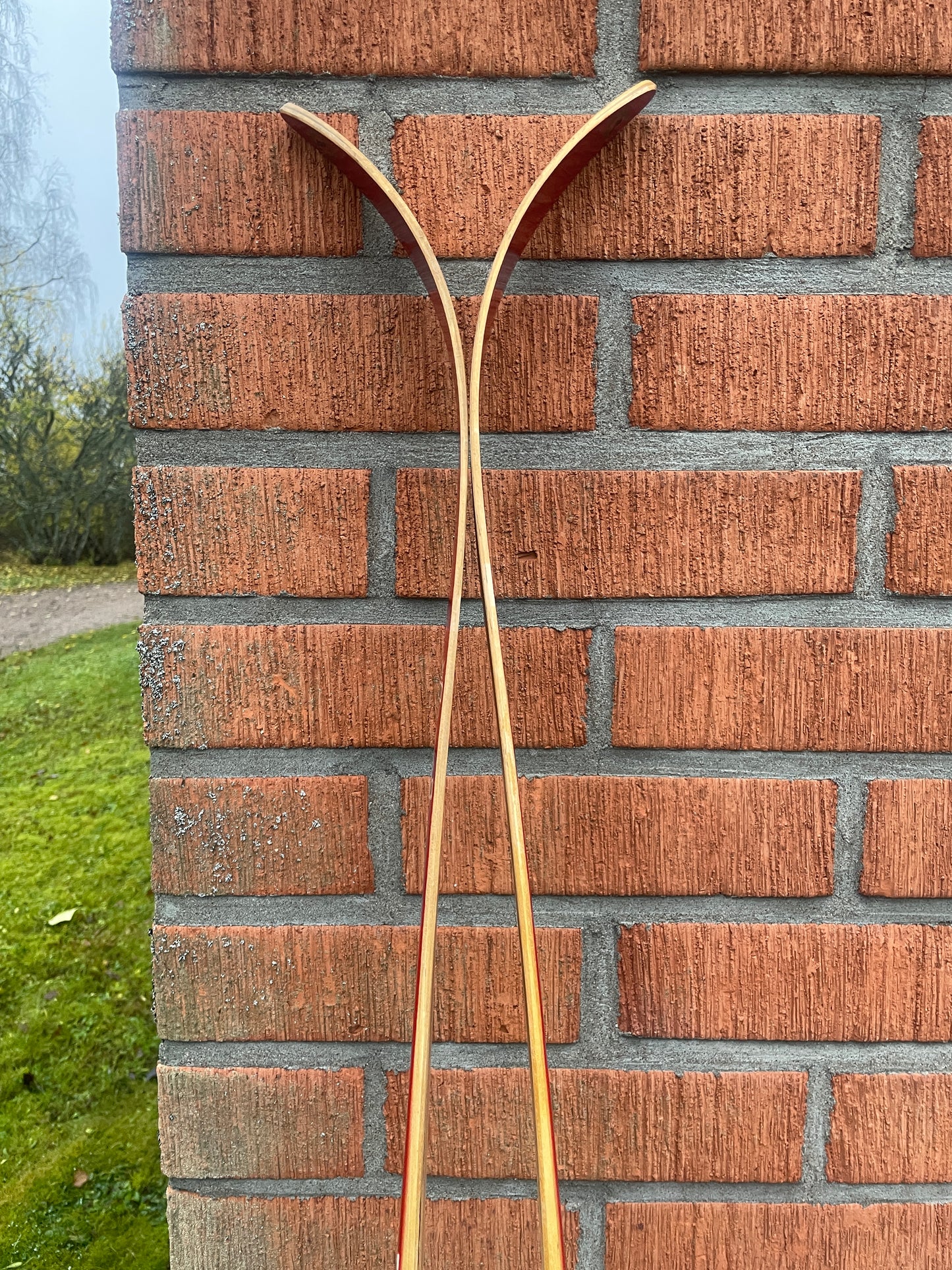 190cm Esko Järvinen "Erikoiskilpa" Wood Cross-Country Racing Skis - early 1970s - UNUSED!!!