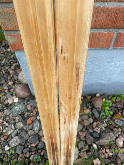 190cm Esko Järvinen "Erikoiskilpa" Wood Cross-Country Racing Skis - early 1970s - UNUSED!!!