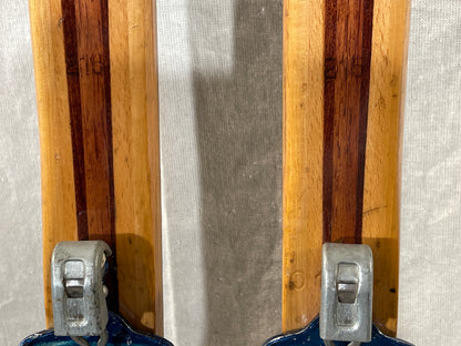 215cm Splitkein Early 1970s "Spesial" Wood Cross-Country Skis - Beautifully Restored!