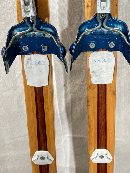 215cm Splitkein Early 1970s "Spesial" Wood Cross-Country Skis - Beautifully Restored!