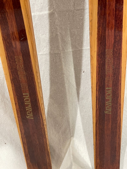 215cm Splitkein Early 1970s "Spesial" Wood Cross-Country Skis - Beautifully Restored!