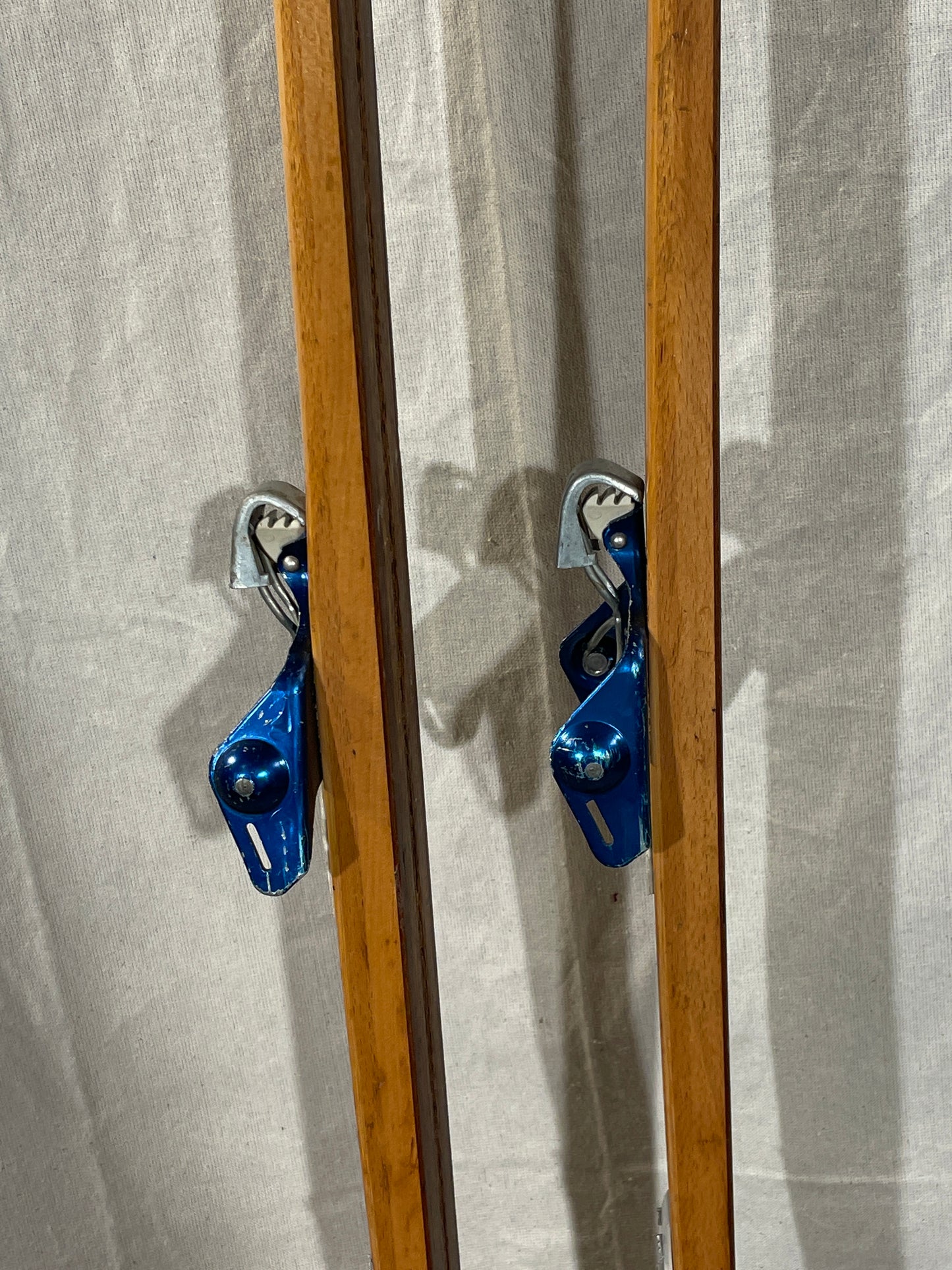 215cm Splitkein Early 1970s "Spesial" Wood Cross-Country Skis - Beautifully Restored!