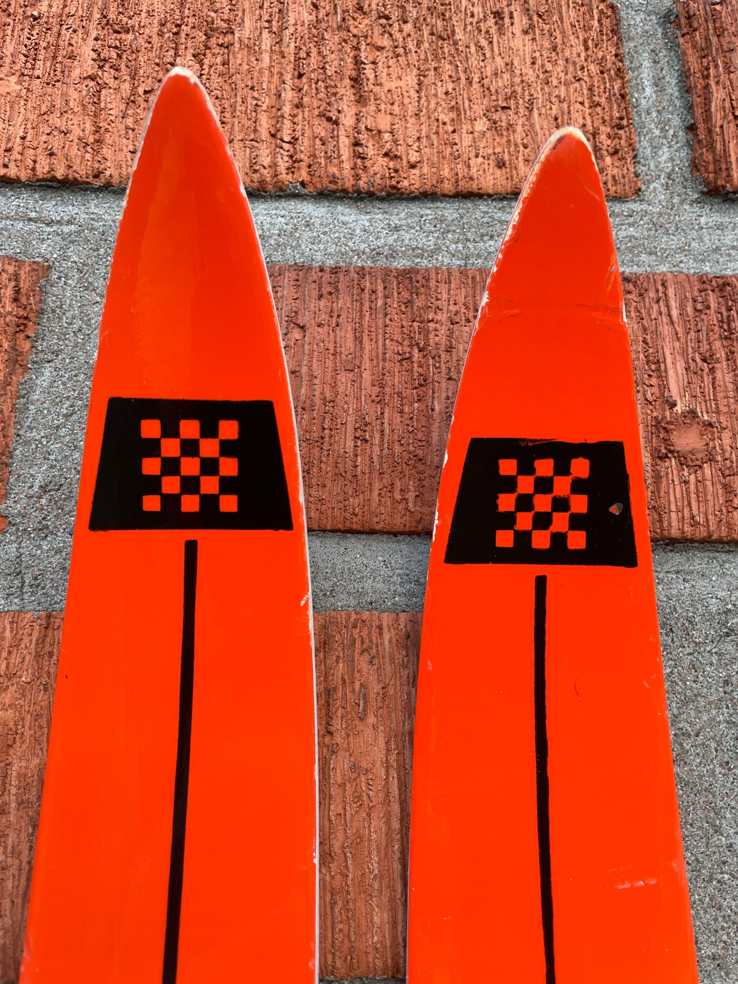 215cm 1970s Trak "Fishscale" No-Wax Cross Country Skis - NEVER USED!!!