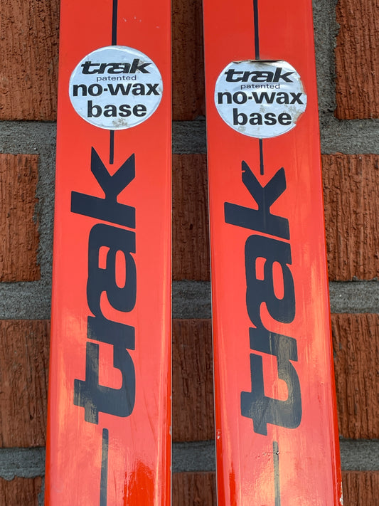 215cm 1970s Trak "Fishscale" No-Wax Cross Country Skis - NEVER USED!!!