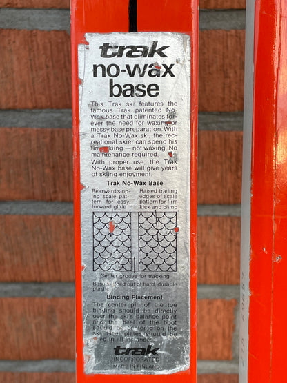 215cm 1970s Trak "Fishscale" No-Wax Cross Country Skis - NEVER USED!!!