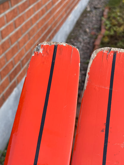 215cm 1970s Trak "Fishscale" No-Wax Cross Country Skis - NEVER USED!!!