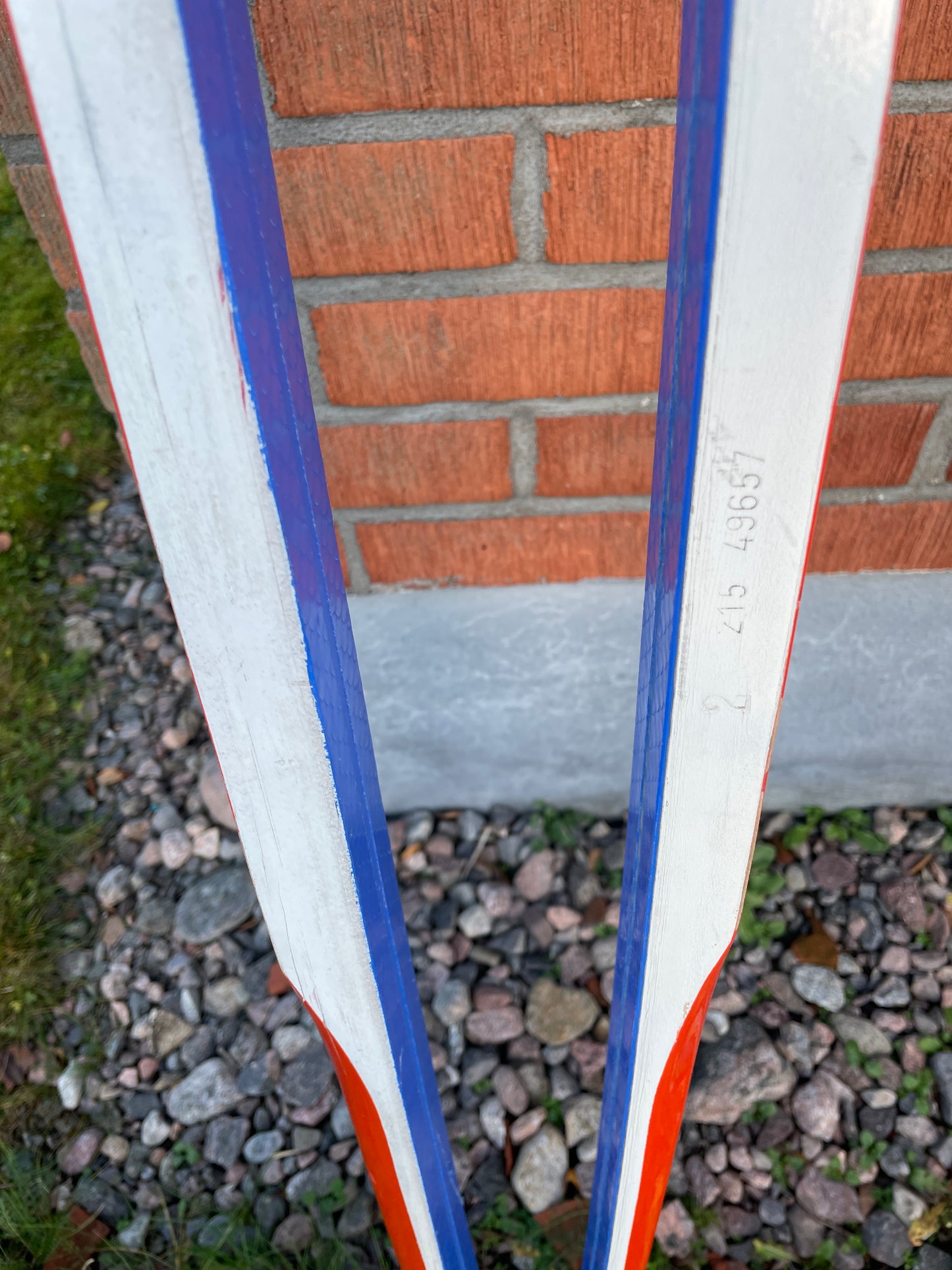 215cm 1970s Trak "Fishscale" No-Wax Cross Country Skis - NEVER USED!!!
