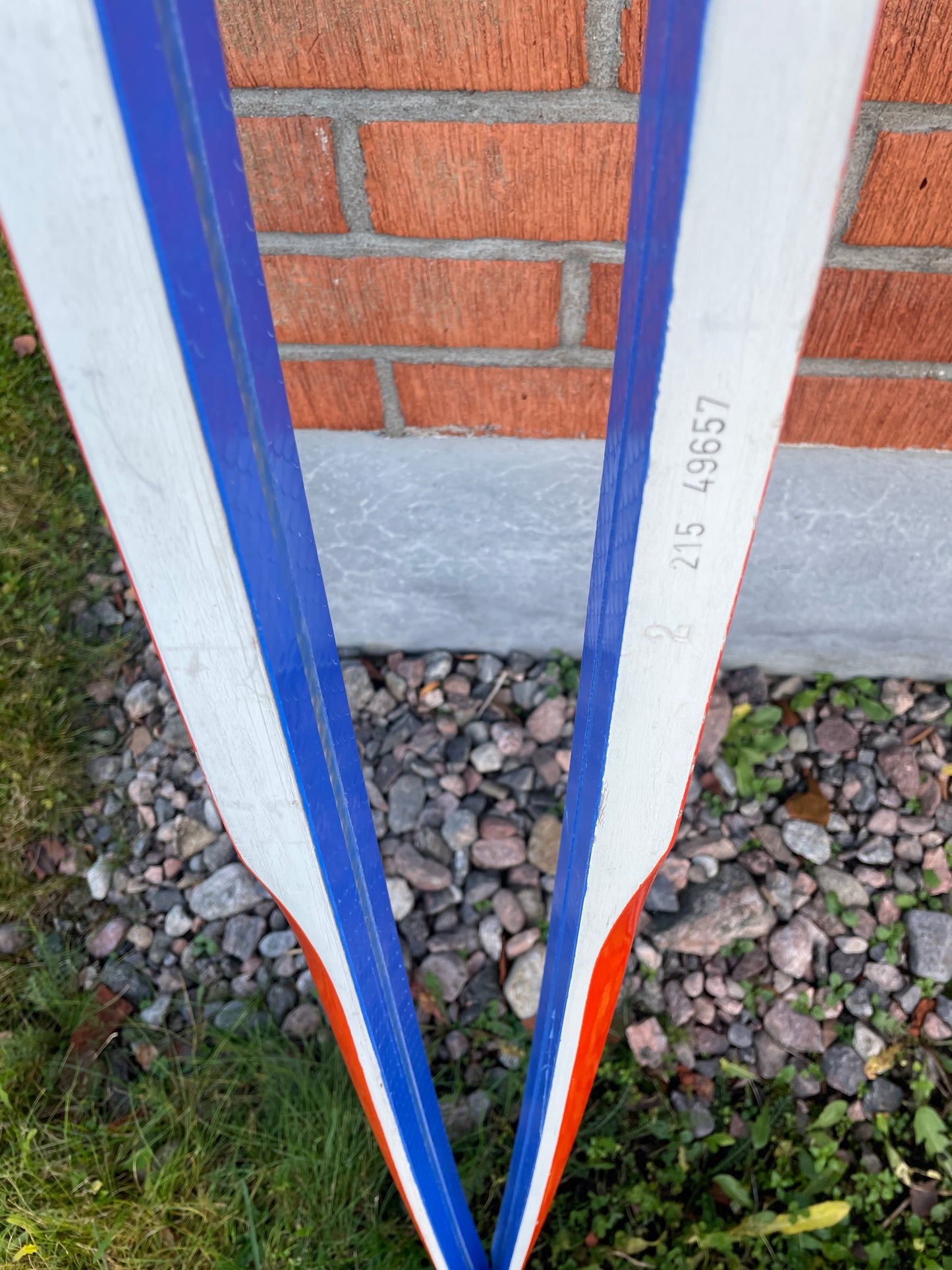 215cm 1970s Trak "Fishscale" No-Wax Cross Country Skis - NEVER USED!!!