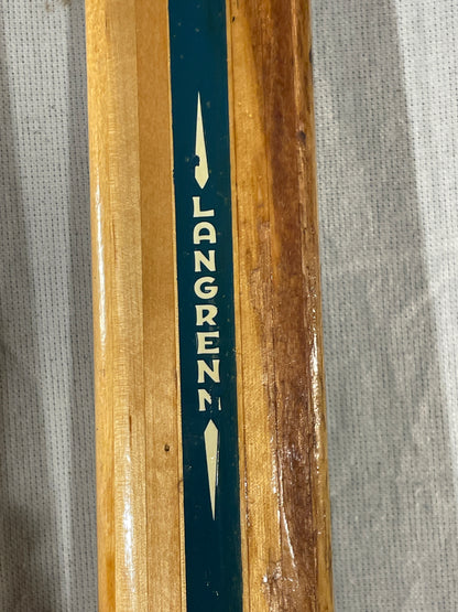215cm Blå-Skia Wood Nordic Racing Skis - "Perma-Gli" Base - Nicely Maintained!