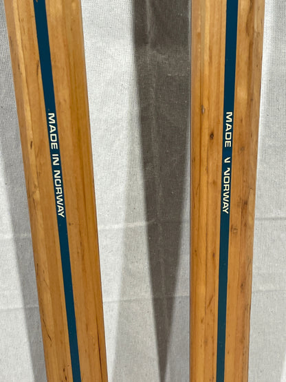 215cm Blå-Skia Wood Nordic Racing Skis - "Perma-Gli" Base - Nicely Maintained!