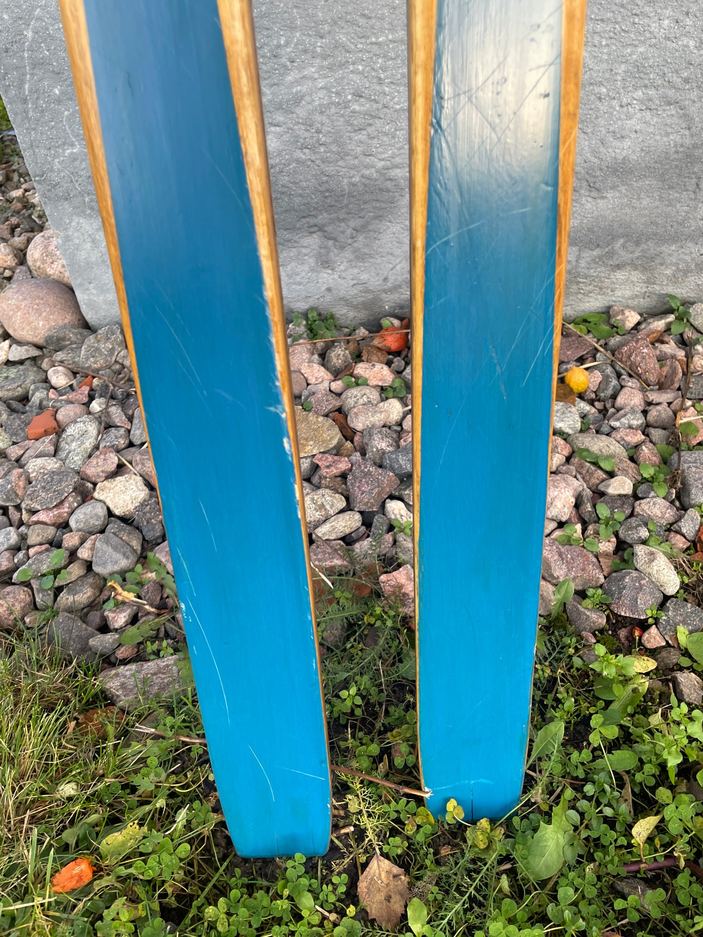215cm Karhu "Tunturi" Early 1960s Metal-Edge Mountain Skis - From Finland!!!