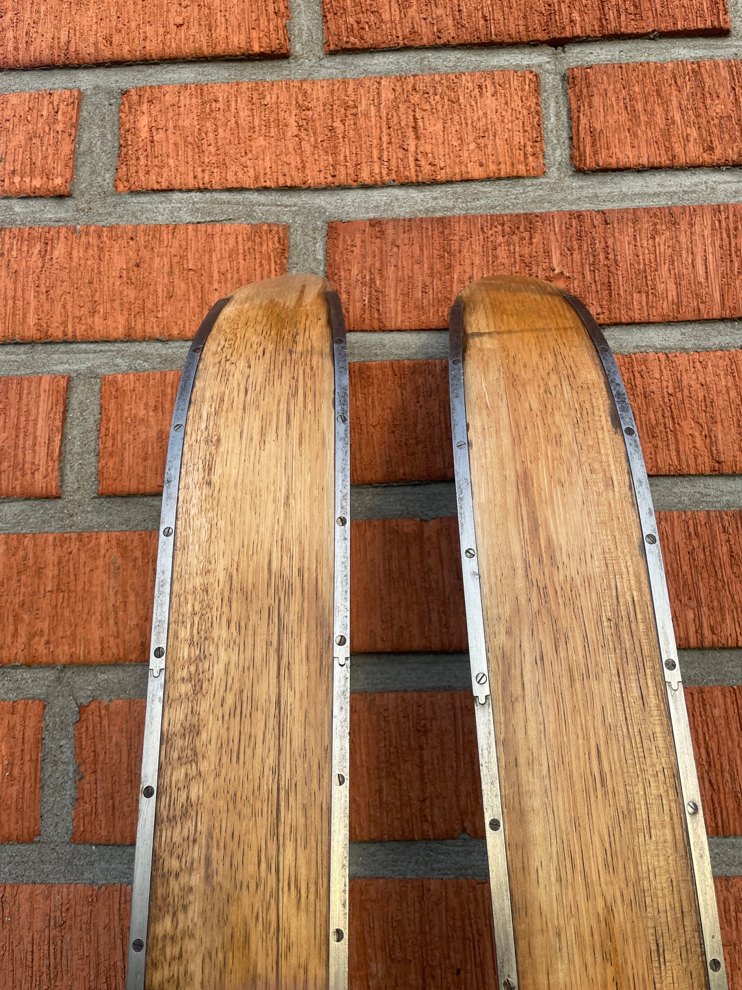 215cm Karhu "Tunturi" Early 1960s Metal-Edge Mountain Skis - From Finland!!!